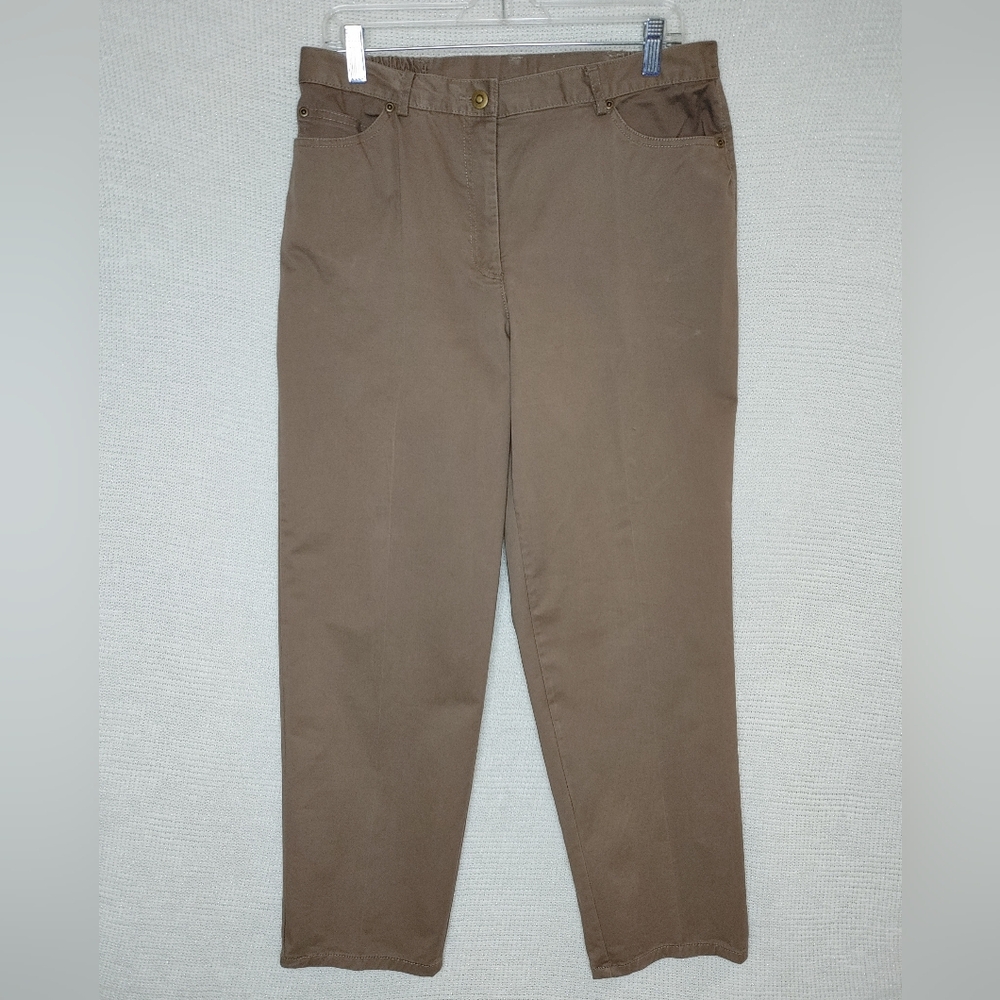 Ruby Rd. FAVORITES Expandable Waist Casual Pants, Lite Mocha 10